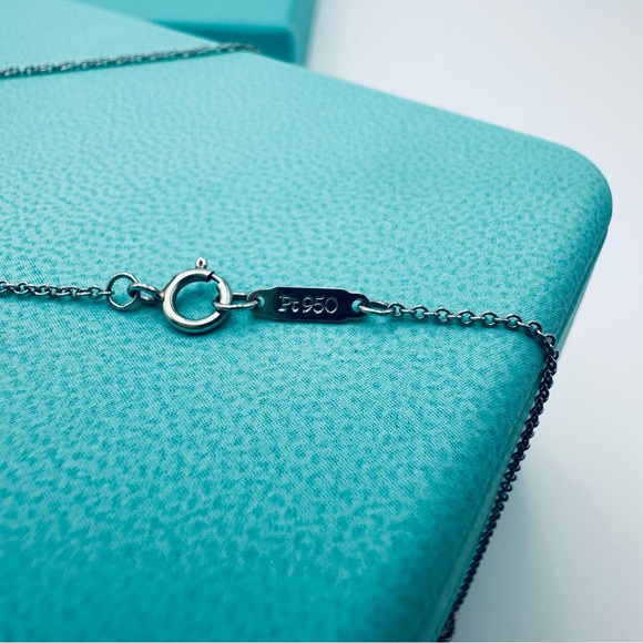 Tiffany & Co. .21 TCW Diamond Cross Necklace in Platinum with Packaging - Picture 9 of 13